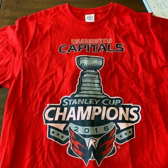 Delta Apparel Unisex Tee Shirt Washington Capitals 2018 Stanley Cup Champions - Picture 3 of 8